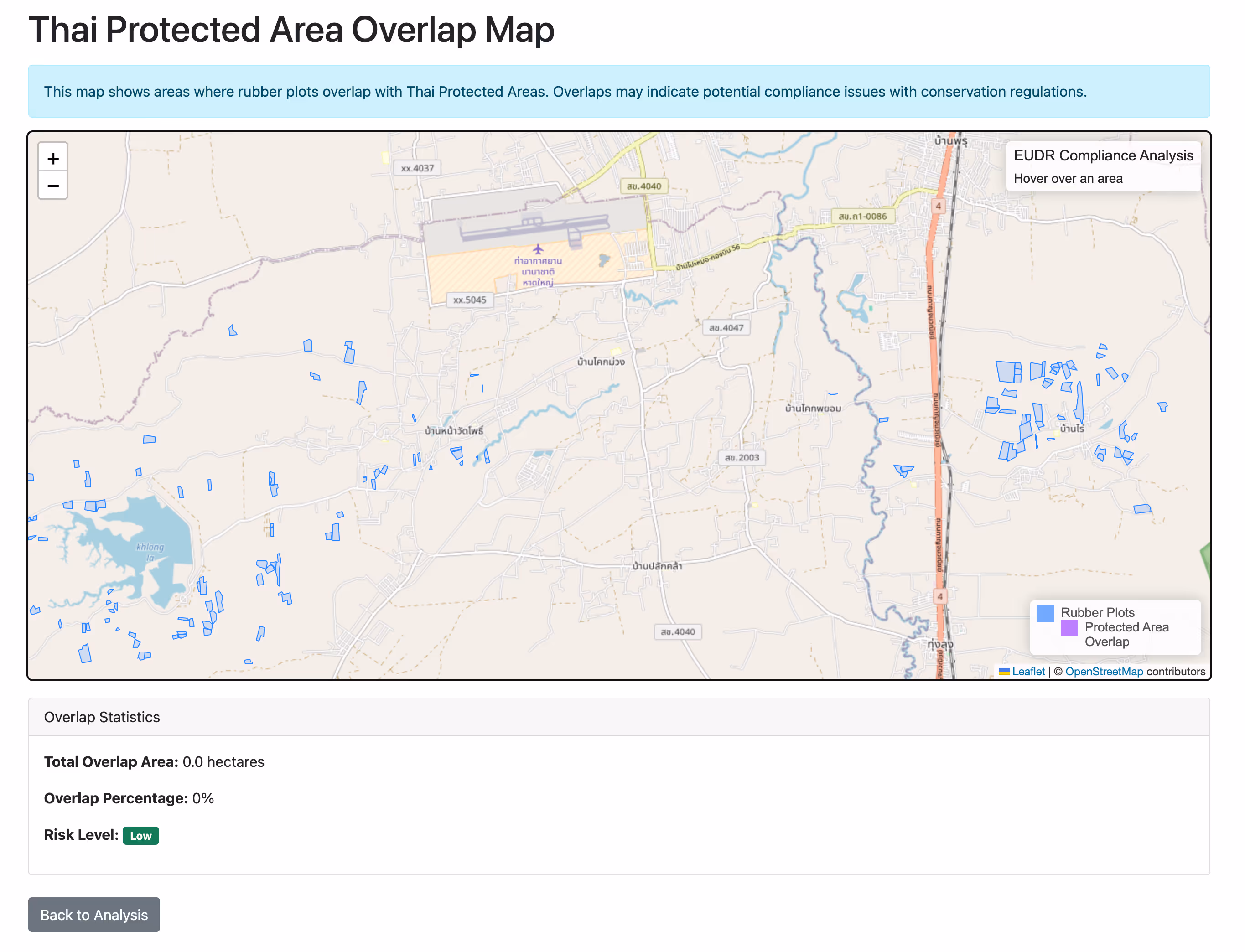 Online Protected Area Overlap Map  by Proven